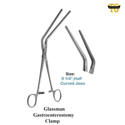 Glassman Gastroenterostomy Clamp, TGI's own catalogue photograph