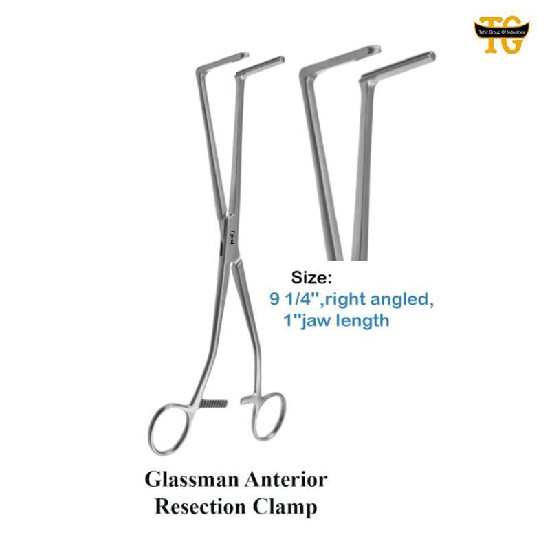 Glassman Anterior Resection Clamp, surgical instruments, TGI's own catalog photograph