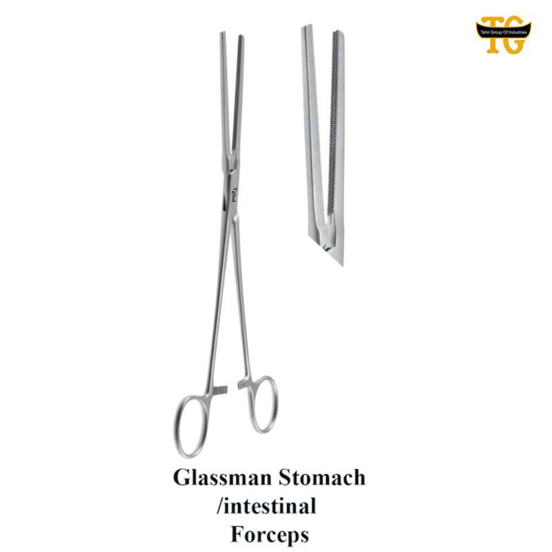Glassman Stomach /intestinal Forceps, surgical instruments, TGI's own catalog photograph