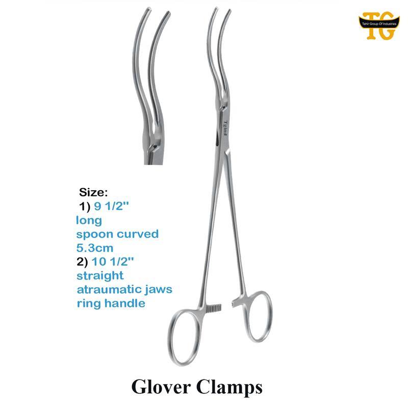 Glover Clamp, surgical instruments, TGI's own catalog photograph