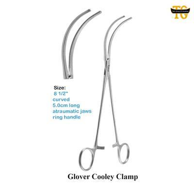 Glover Cooley Clamp, surgical instruments, TGI's own catalog photograph