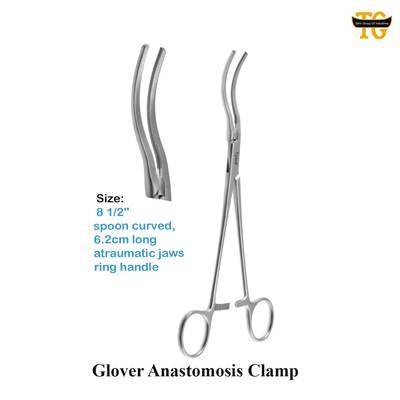 Glover Anastomosis Clamp, surgical instruments, TGI's own catalog photograph