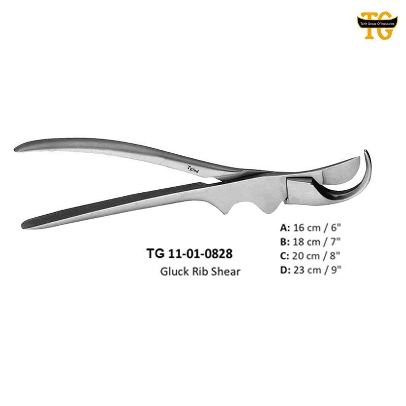 Gluck Rib Shear, orthopedic instruments, TGI's own catalog photograph