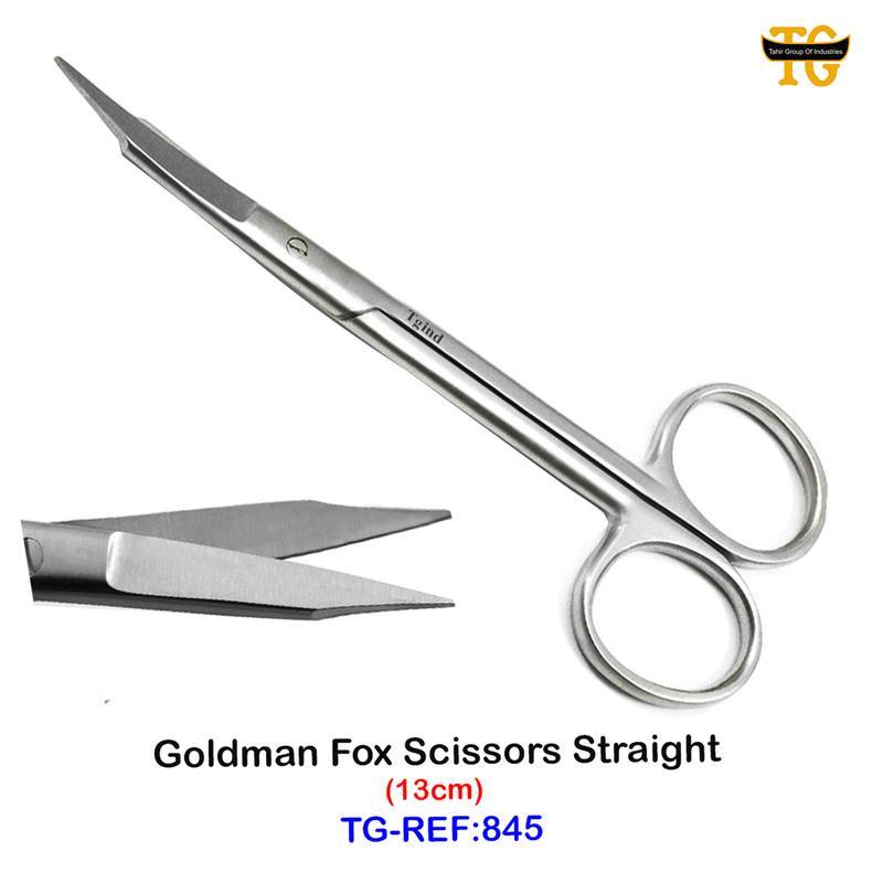 Goldman Fox Scissors Straight, dental instruments, TGI's own catalog photograph