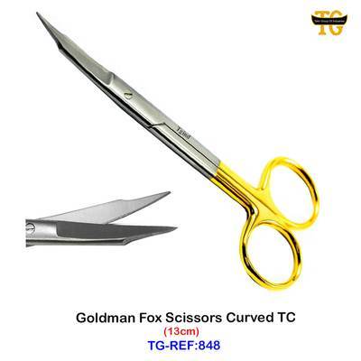 Goldman Fox Scissors, dental instruments, TGI's own catalog photograph