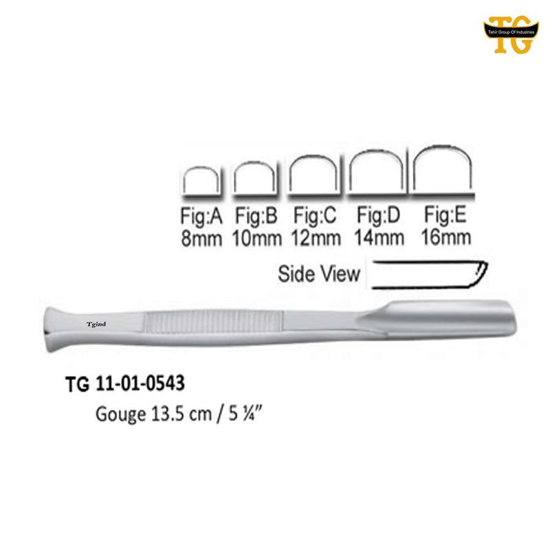 Gouge, orthopedic instruments, TGI's own catalog photograph