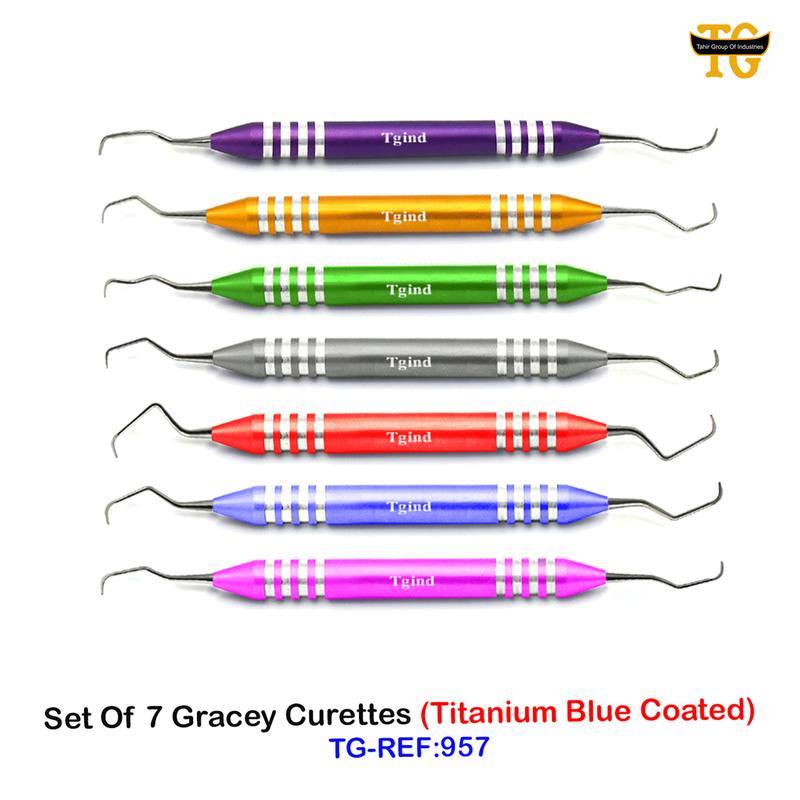 Gracey Scaler Set, dental instruments, TGI's own catalog photograph