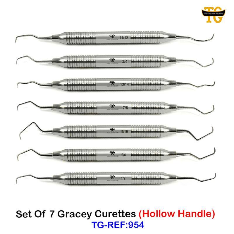 Gracey Scaler Set, dental instruments, TGI's own catalog photograph