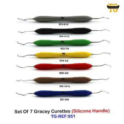 Gracey Scaler Set, dental instruments, TGI's own catalog photograph