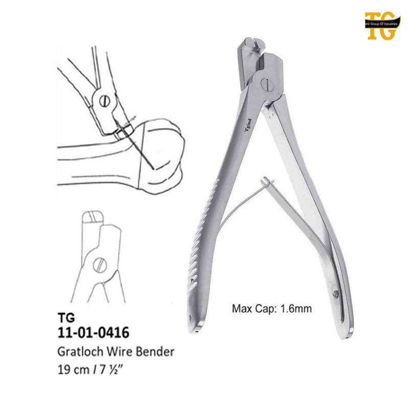 Gratloch Wire Plier, orthopedic instruments, TGI's own catalog photograph