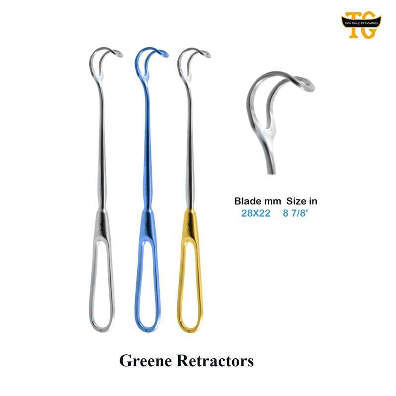 Greene Retractor, surgical instruments, TGI's own catalog photograph