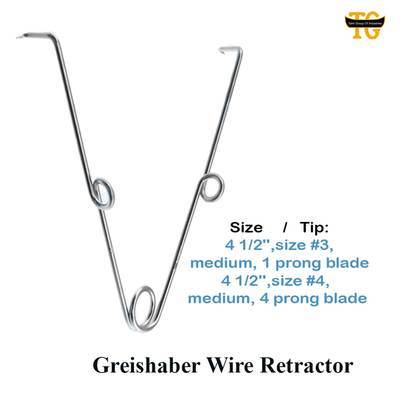 Greishaber Spring Wire Retractor, surgical instruments, TGI's own catalog photograph