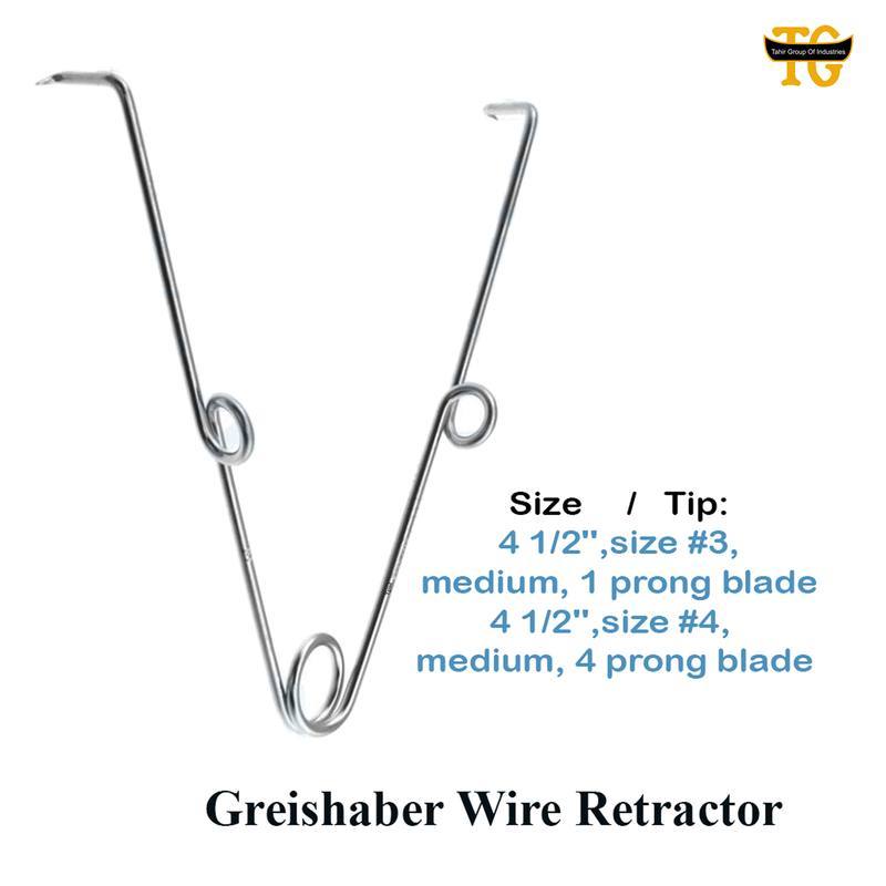 Greishaber Spring Wire Retractor, surgical instruments, TGI's own catalog photograph