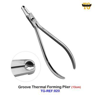 Grooving Thermal Forming Plier, dental instruments, TGI's own catalog photograph