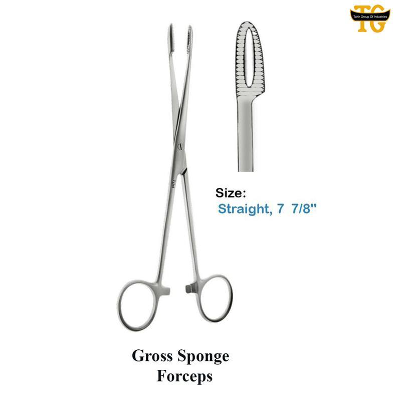 Gross Sponge Forceps, surgical instruments, TGI's own catalog photograph
