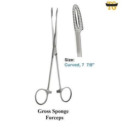 Gross Sponge Forceps, surgical instruments, TGI's own catalog photograph