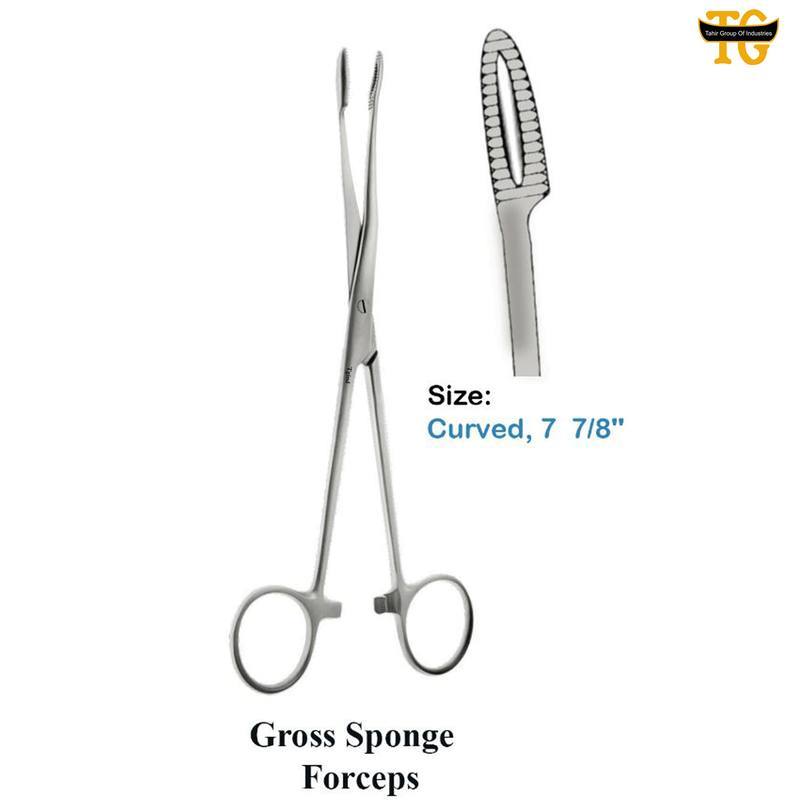 Gross Sponge Forceps, surgical instruments, TGI's own catalog photograph