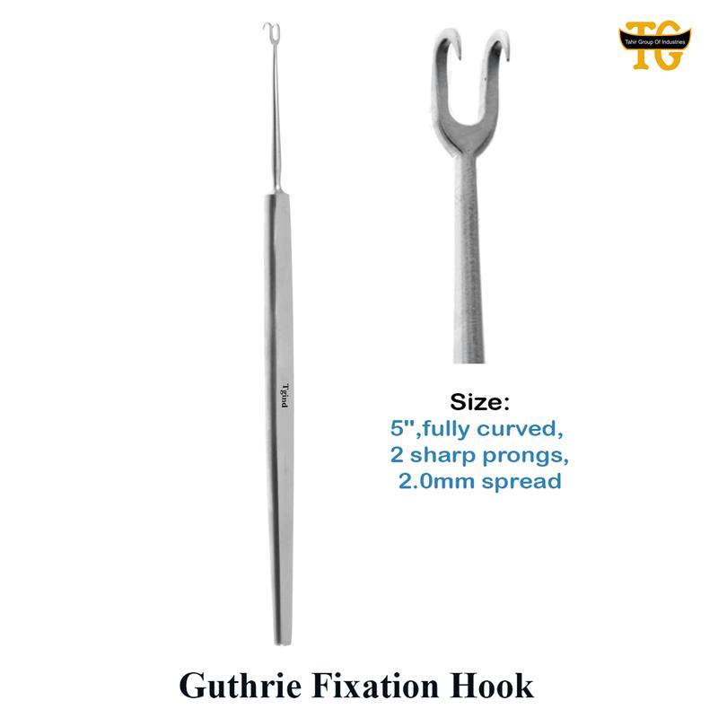 Guthrie Fixation Hook, surgical instruments, TGI's own catalog photograph