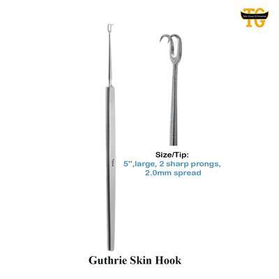 Guthrie Hook, surgical instruments, TGI's own catalog photograph