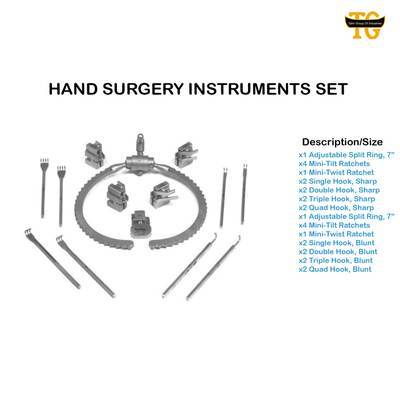 Hand Surgery Retractor, surgical instruments, TGI's own catalog photograph