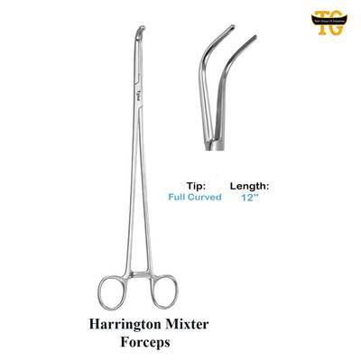 Harrington Mixter Forceps, surgical instruments, TGI's own catalog photograph