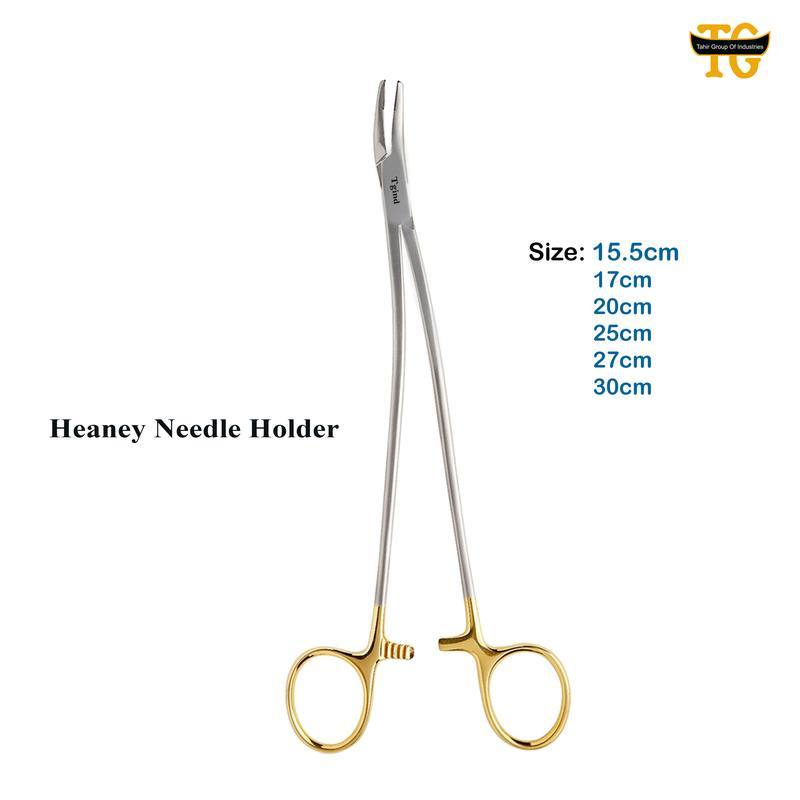 Heaney Needle Holder, surgical instruments, TGI's own catalog photograph