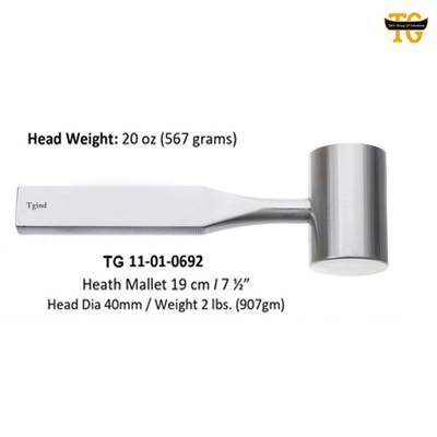 Heath Mallet, orthopedic instruments, TGI's own catalog photograph