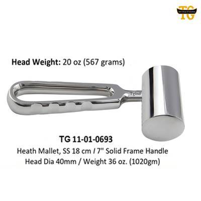 Heath Mallet, orthopedic instruments, TGI's own catalog photograph