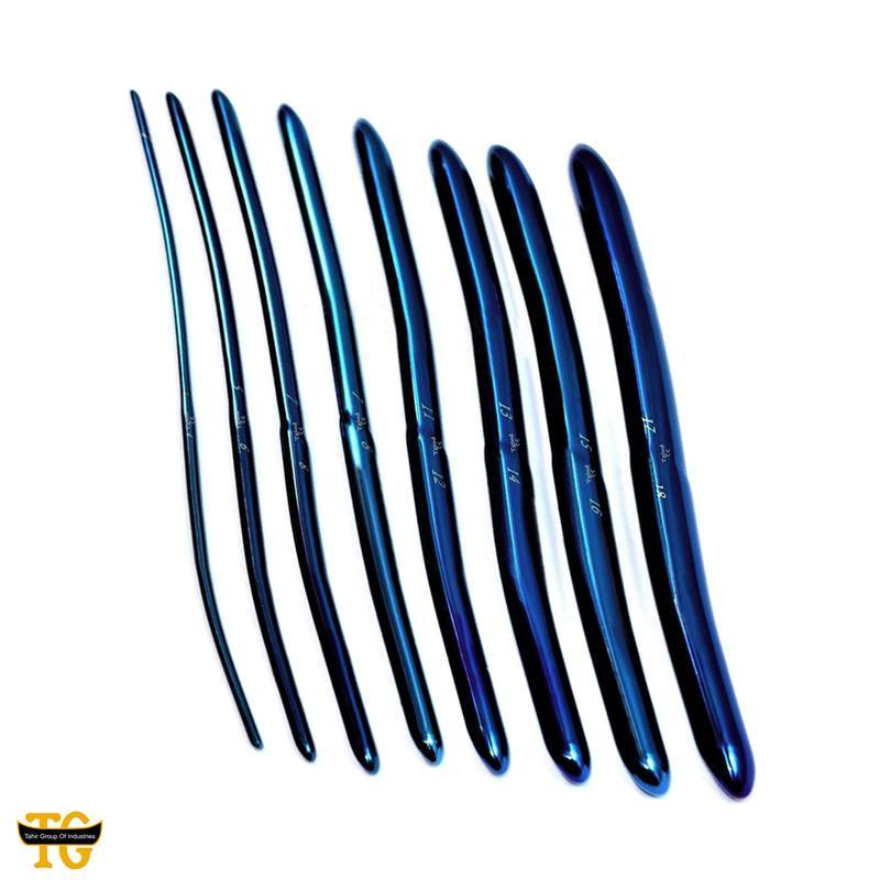 Hegar Dilator Set Blue, gynecology instruments, TGI's own catalog photograph