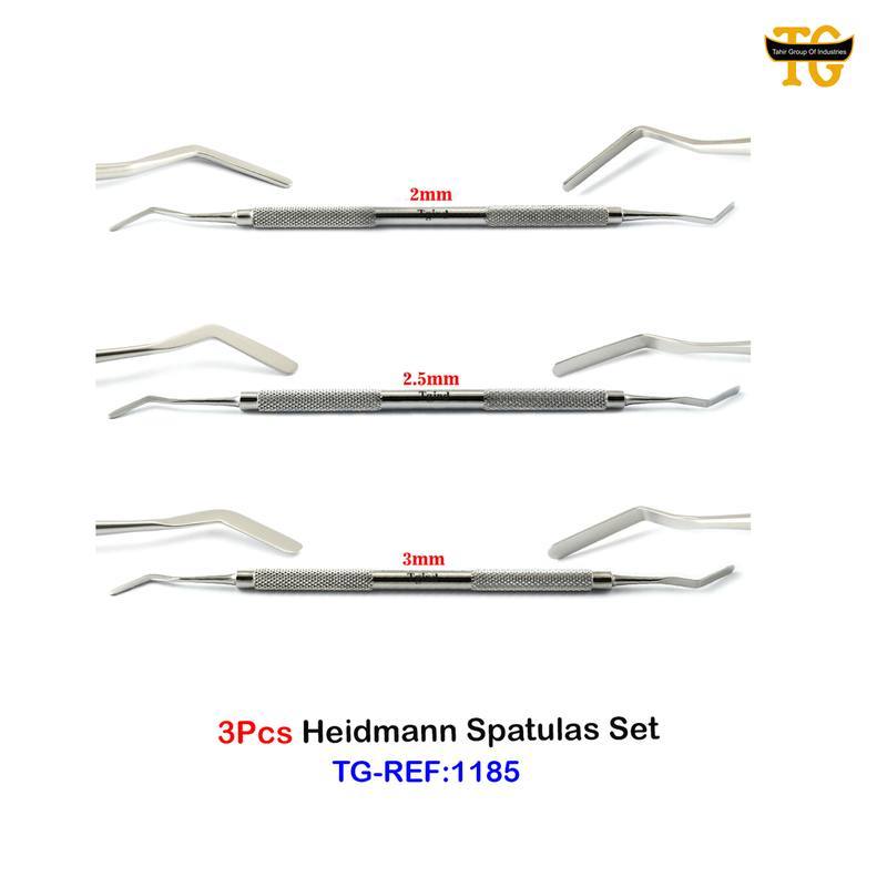 Heidman Spatula Set, dental instruments, TGI's own catalog photograph