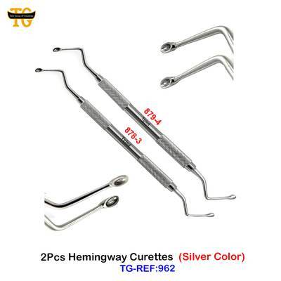 2Pcs Hemingway Curettes (Silver Color), TGI's own catalogue photograph