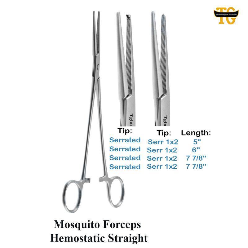 Mosquito Forceps Hemostatic Straight, surgical instruments, TGI's own catalog photograph