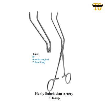 Henly Clamp, surgical instruments, TGI's own catalog photograph