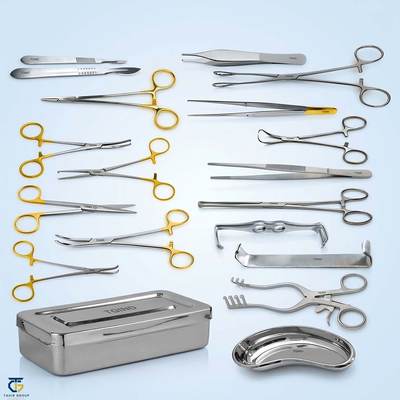 Hernia Surgery Set, surgical instrument sets, TGI's own catalog photograph