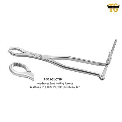 Hey Groves Bone Holding Forceps, orthopedic instruments, TGI's own catalog photograph