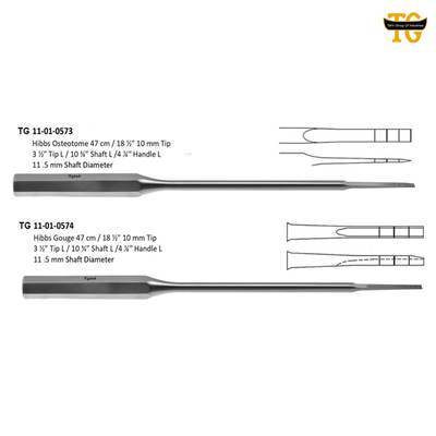 Hibbs Gouge, orthopedic instruments, TGI's own catalog photograph