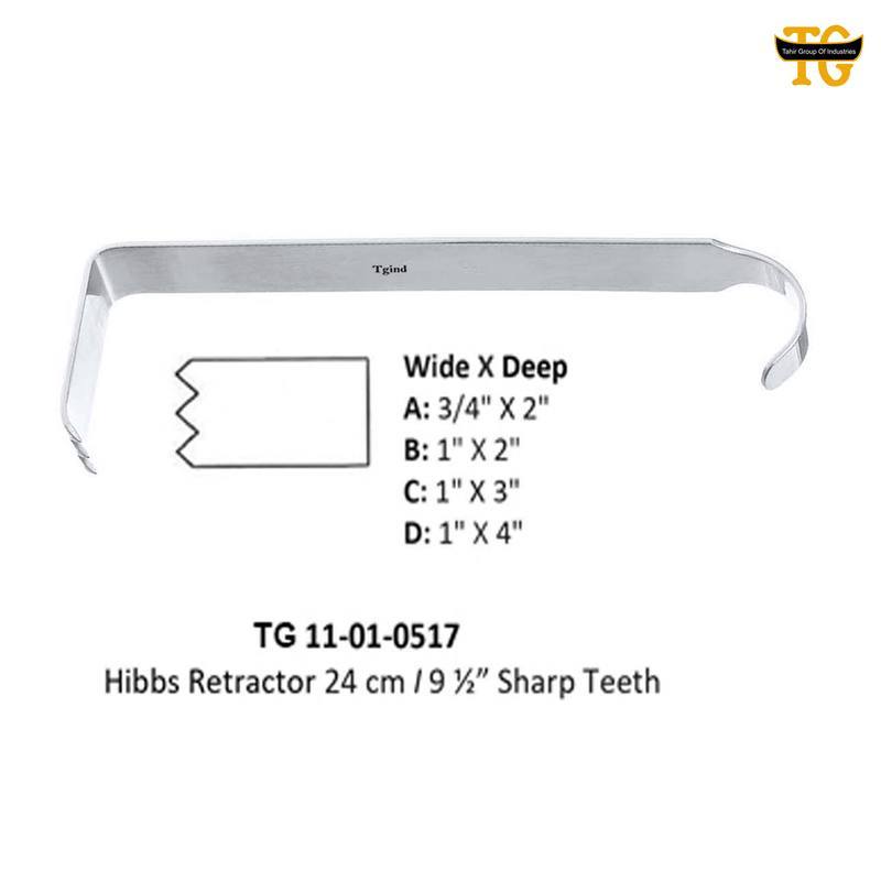 Hibbs Retractor, orthopedic instruments, TGI's own catalog photograph