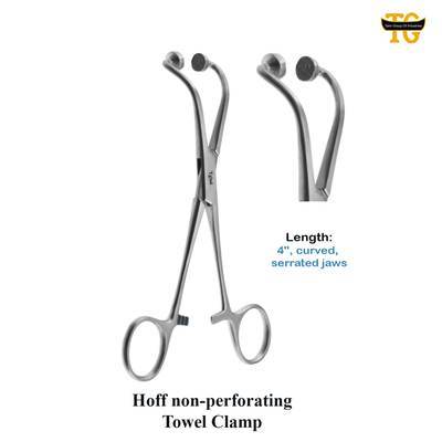 Hoff Non Perforating Towel Forceps, TGI's own catalogue photograph