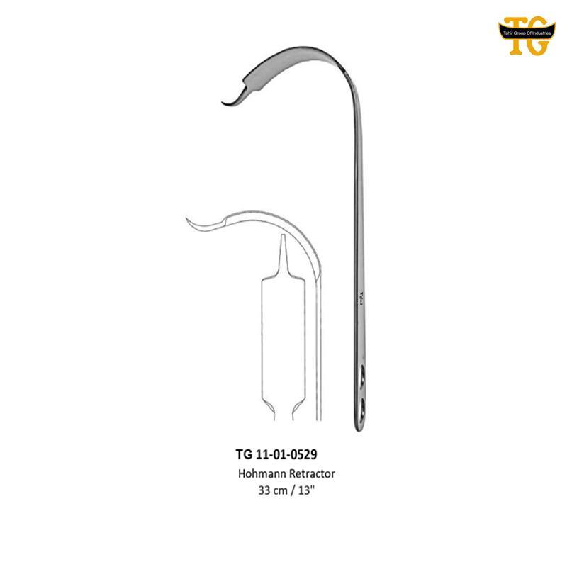 Hohmann Retractor, orthopedic instruments, TGI's own catalog photograph