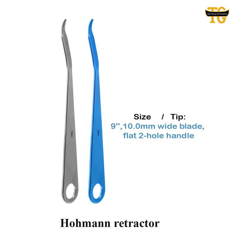 Hohmann Retractor, surgical instruments, TGI's own catalog photograph