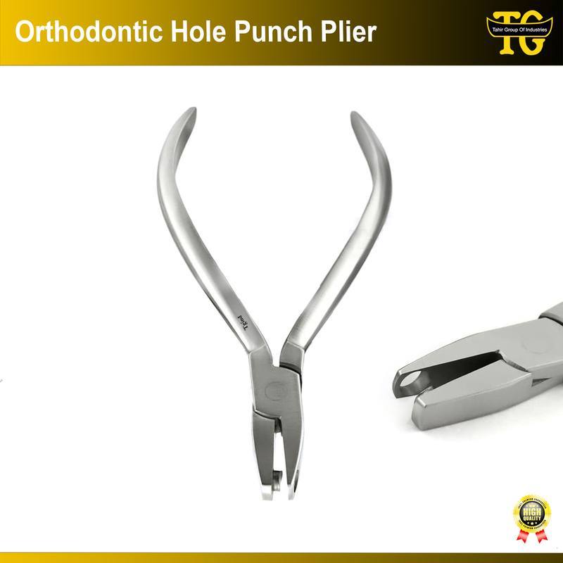 Orthodontic Hole Punch Plier, dental instruments, TGI's own catalog photograph
