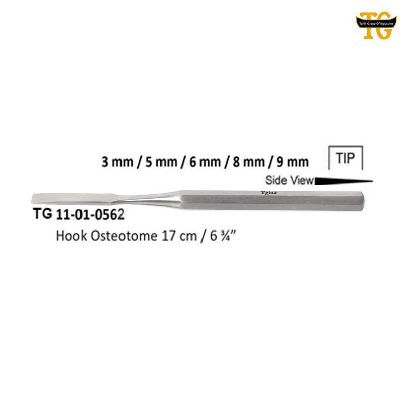 Hook Osteotome, orthopedic instruments, TGI's own catalog photograph