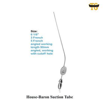 House Baron Suction Tube, surgical instruments, TGI's own catalog photograph