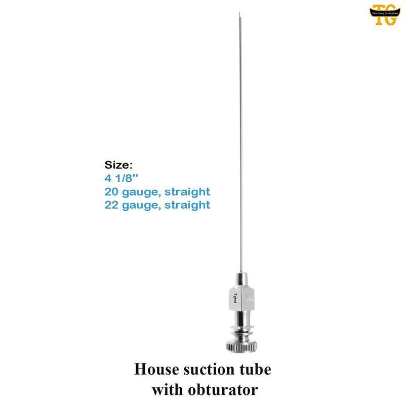 House suction tube with obturator, surgical instruments, TGI's own catalog photograph