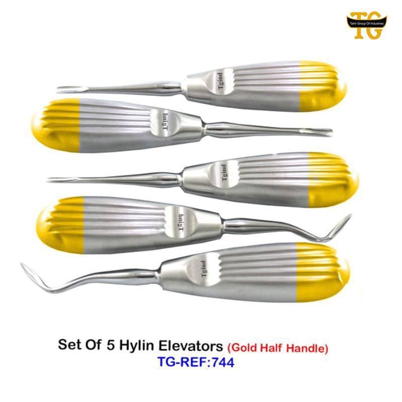 Hylin Elevator Set, dental instruments, TGI's own catalog photograph