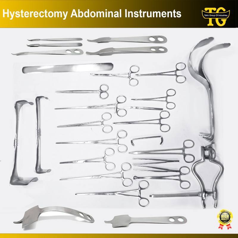 Hysterectomy Surgery Set, gynecology instruments, TGI's own catalog photograph