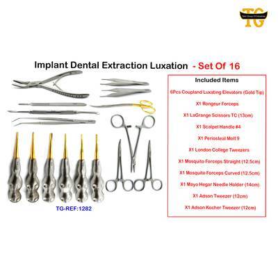 Implant Dental Extraction Luxation - Set Of 16, TGI's own catalog photograph