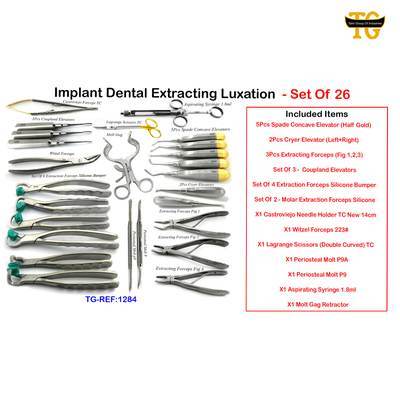 Implant Dental Extracting Luxation - Set Of 26, TGI's own catalog photograph