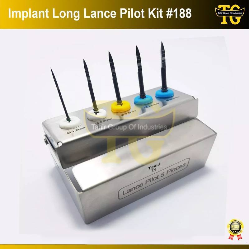 Implant Long Lance Pilot Kit, dental implant kits, TGI's own catalog photograph