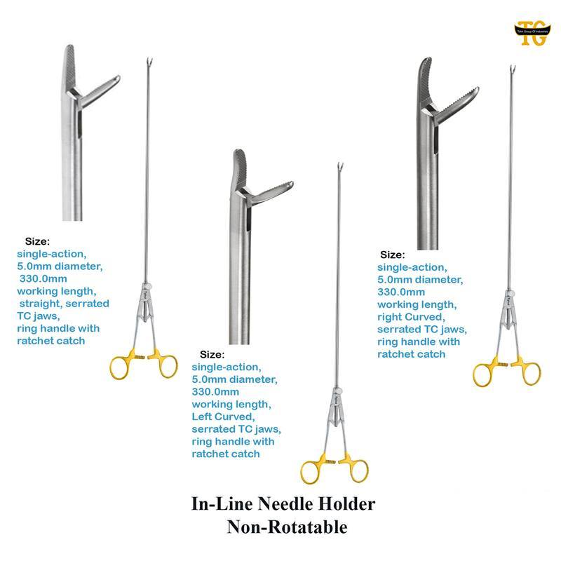 IN Line Needle Holder, surgical instruments, TGI's own catalog photograph